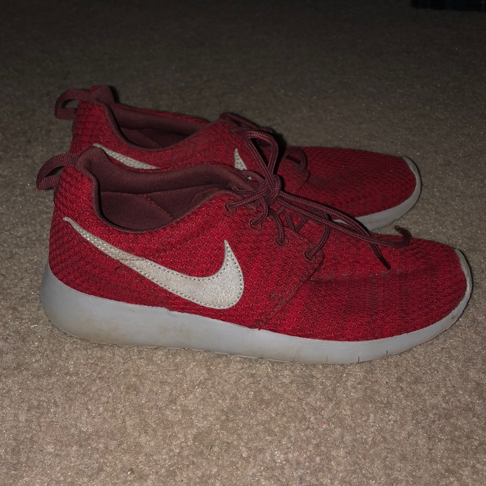 Red NIKE Running Shoes